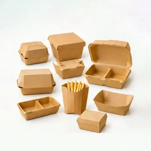 Bagasse Clamshell Container