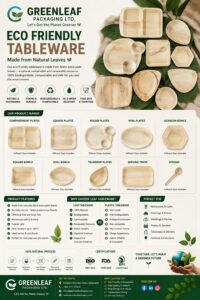 Areca Leaf Tableware catalogue sheet
