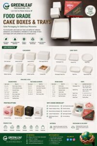 Cake Boxes & Trays catalogue sheet