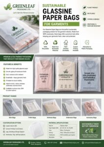 Glassine Garment Bags catalogue sheet