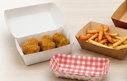 Snack Boxes & Nugget Trays by GreenLeaf Packaging