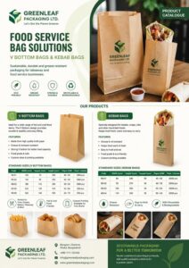 V-Bottom Paper Bags catalogue sheet